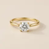 Gold diamond ring product photo example