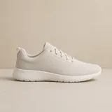 White knit sneaker product photo example